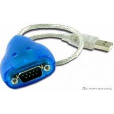 USB-COM Mini, 1-портовый преобразователь USB в RS-232, кабель 25 см