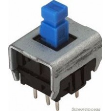 PBM-0112 (B170K), Кнопка миниатюрная с фиксацией, 6.5х6.5 мм (0.1A 30VDC)