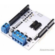 Motor Shield (2 канала, 2 А), Плата управления двигателями на основе L298P для Arduino проектов