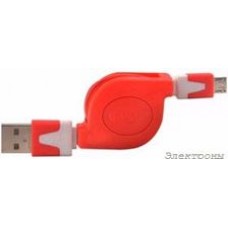 BGL1182, Кабель-рулетка USB 2.0 A вилка - micro B (5 Pins) вилка