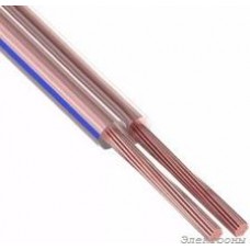 BW7706/10 SOFT, Кабель акустический 2х1.5 мм2 (~18 GA) OFC, сверхмягкий прозрачный диэлектрик, 10м