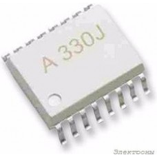 ACPL-330J-500E, Оптопара, с драйвером затвора на выходе, 1 канал, WSOIC, 16 вывод(-ов), 5 кВ, ACPL Series