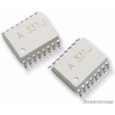 ACPL-331J-000E, Оптопара, с драйвером затвора на выходе, 1 канал, SOIC, 16 вывод(-ов), 5 кВ