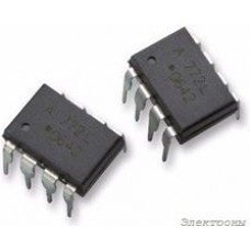 ACPL-772L-000E, Оптопара, с цифровым выходом, 1 канал, 3.75 кВ, 25 Мбод, DIP, 8 вывод(-ов)