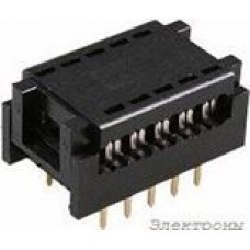 DIP-10 (DS1019-10N), Разъем узкий DIP на шлейф 10 контактов