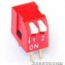 DS1040-02RT, DIP переключатель 2pin угловой красный: от компании Electrony