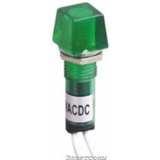 N-XD10-4W-G, Лампа неоновая с держателем зеленая 220VAC