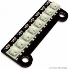 Neopixel stick 8 black, Линейка из 8-ми светодиодов WS2812B. Черная.