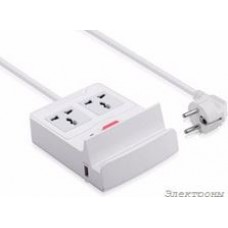 GC-CSC02, Сетевая зарядка с USB выходом GC-CSC02 на 3 USB порта + 2 розетки + подставка