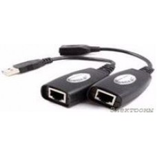 GC-UEC45M1, Адаптер -удлинитель активный по витой паре USB AM-AF/RJ45 (гнездо),комплект: от компании Electrony