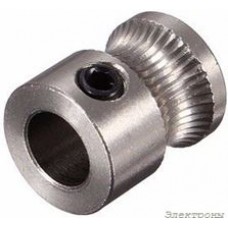 MK7 Stainless Steel Extrusion Gear for 1.75mm, Зубчатая шестерня для подачи нити в экструдер