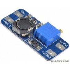 MT3608 DC-DC module, DC-DC преобразователь, повышающий, Uвх=2...24В, Uвых= до 28В, Iвых(max)=2А