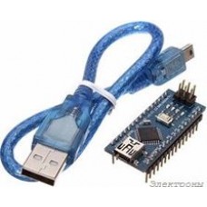 Nano V3.0 (FT232) with USB cable, Программируемый контроллер на базе ATmega328, клон Arduino Nano V3.0