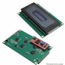 SPI/I2C 2004 LCD blue, ЖКИ-дисплей 20 х 4 с последовательным интерфейсом для Arduino проектов (синяя подсветка)