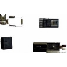 KLS1-232-5P (MiniUSB-B), Вилка на кабель, 5 pin (4 контакта)