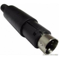 KLS1-294-M-04-B, Разъем mini DIN 4 pin  шт  пластик на кабель