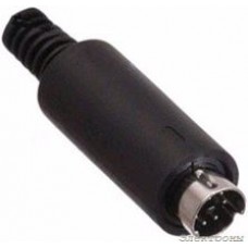 KLS1-294-M-05-B, Разъем mini DIN 5 pin  шт  пластик на кабель