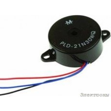 PLD-21N30WQ, TRANSDUCER, PIEZO, 3KHZ, 80DB, 30VDC