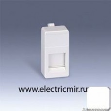 27087-34 Адаптер для RJ-45 узкий белый Simon