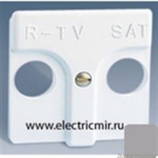 27097-37 Накладка TV-R-SAT розетку серая Simon