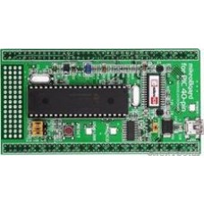 MIKROE-1029, mikroBoard for PIC 40-pin with PIC18F4520, Дочерний модуль с МК PIC18F4520 для MIKROE-701, UNI DS6
