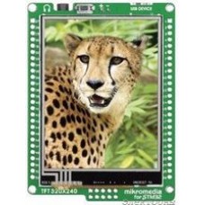 MIKROE-1101, Макетная плата, микроконтроллер STM32M3, 2,8  320x240 TFT ЖКД, резистивный сенсорный экран