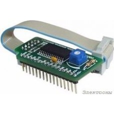 MIKROE-151, Serial LCD Adapter Board, Плата для подключения дисплея LCD 2x16-4x20