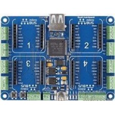 MIKROE-1793, Quail Board, Отладочная плата на базе STM32F427, плата объединяет модули click и Microsoft.NET