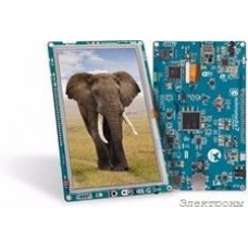 MIKROE-1841, mikromedia 7 for STM32F4, Отладочная плата на основе STM32F407ZG с TFT Touch Screen дисплеем 7  (800 х 480 px)