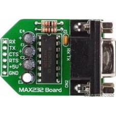 MIKROE-222, MAX232 Board, Периферийный модуль для подключения через интерфейс RS232