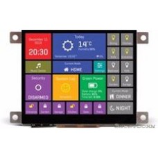 MIKROE-2277, mikromedia HMI 3.5  Cap, Встраиваемая HMI панель 320 x 240 px на базе МК FT900Q, емкостная сенсорная панель