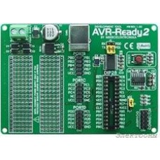 MIKROE-417, AVR-Ready2 Board, Макетная плата для 28-pin мк AVR