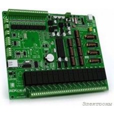 MIKROE-465, PICPLC16 v6 PLC System, Лабораторный стенд для разработки систем автоматики на базе PIC18F4520