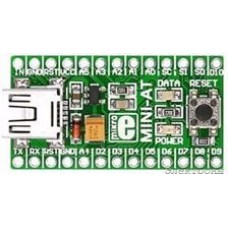 MIKROE-671, MINI-AT board 5V, Отладочная плата на базе ATmega328 ( питание 5В)