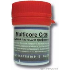 Multicore CR36 30г, Паста паяльная для трафаретной печати