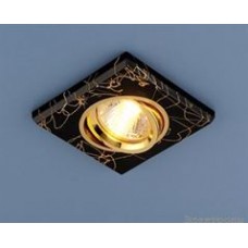Точечный светильник квадратный 2080 BK/GD (черный/золото)