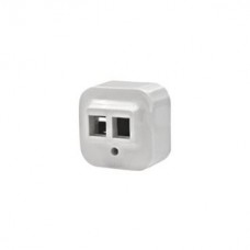 Legrand Quteo 782226 Адаптер для 1 или 2 розеток RJ 45 Keystone IP 20 белый