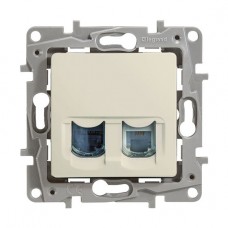 Legrand 672352 Розетка RJ11+RJ45 UTP категории 5 слоновая кость