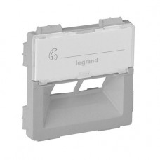 Legrand 755382 Лицевая панель двойной розетки RJ 45 Rutenbeck Valena Life алюминий