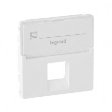 Legrand 755470 Лицевая панель RJ45 розетки с держателем маркировки Valena Life белый