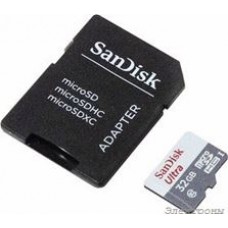 SDSQUNS-032G-GN3MA (SDSQUNB-032G-GN3MA), Карта памяти Ultra MicroSD 32ГБ, переходник SDHC, Class 10