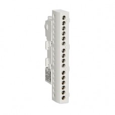 Шина нулевая изолированная TEKFOR KSN-6-6x9-16 GREY