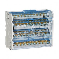 Шина нулевая TEKFOR в корпусе на DIN-рейку SNK-2-4-11