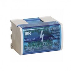 Шины на DIN-рейку в корпусе (кросс-модуль) L+PEN 2х7 ИЭК