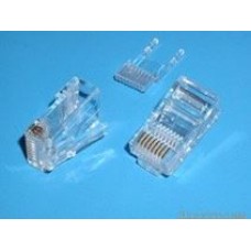 TP8P8C-R-P5, Вилка сетевая RJ45, 5 CAT, со вставкой, для круглого кабеля