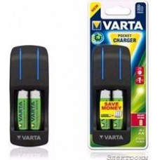 57642/451Varta Pocket Charger(57662/451), Устройство зарядное в комплекте 4 аккумулятора АА 2100mah