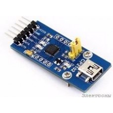 CP2102 USB UART Board (mini), Преобразователь USB-UART на базе CP2102 с разъемом USB mini-AB