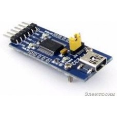 FT232 USB UART Board (mini), Преобразователь USB-UART на базе FT232 с разъемом USB mini-AB