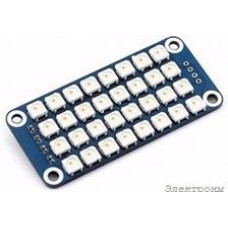 RGB LED HAT, Светодиодная матрица 4?8 RGB LED (WS2812B) форм-фактора HAT для Raspberry Pi