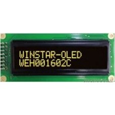 WEH001602CLPP5N00000, Индикатор 1602 желтый 85х36 мм